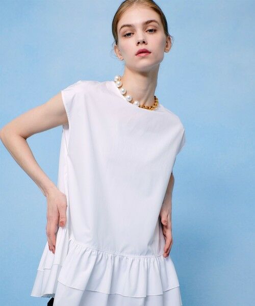 allureville / アルアバイル シャツ・ブラウス | 【LOULOU WILLOUGHBY】ブロードフリルブラウス | 詳細1