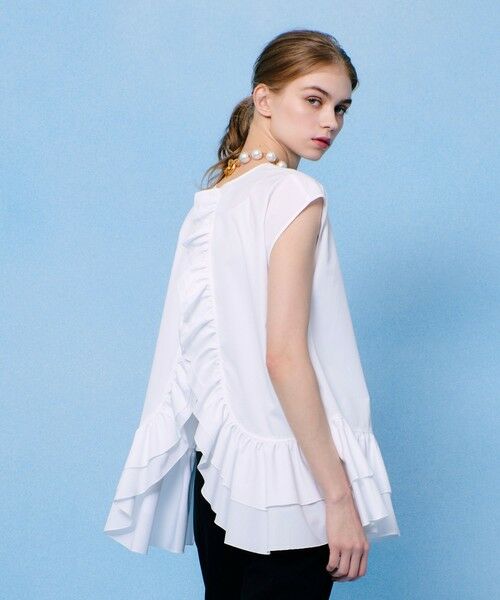 allureville / アルアバイル シャツ・ブラウス | 【LOULOU WILLOUGHBY】ブロードフリルブラウス | 詳細3