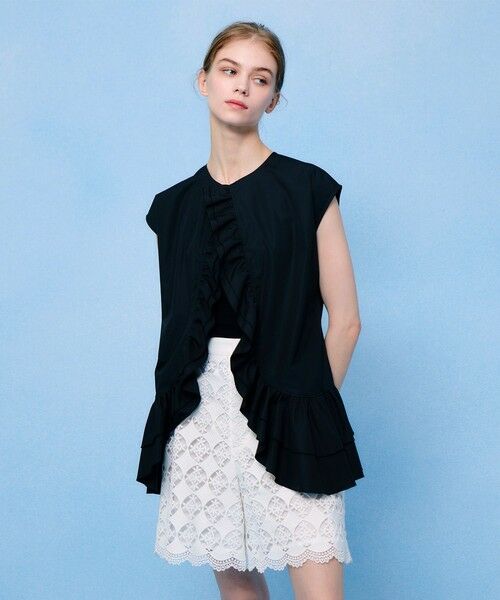 allureville / アルアバイル シャツ・ブラウス | 【LOULOU WILLOUGHBY】ブロードフリルブラウス | 詳細24