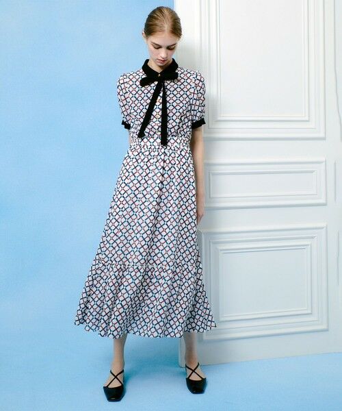 allureville / アルアバイル ロング・マキシ丈ワンピース | 【LOULOU WILLOUGHBY】ロープリングプリントワンピース | 詳細1