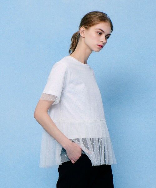 allureville / アルアバイル カットソー | 【LOULOU WILLOUGHBY】チュールレイヤードT | 詳細3