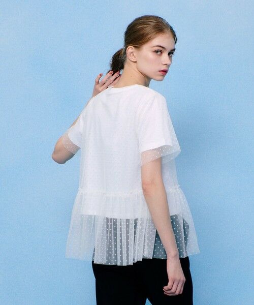 allureville / アルアバイル カットソー | 【LOULOU WILLOUGHBY】チュールレイヤードT | 詳細4