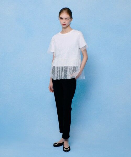 allureville / アルアバイル カットソー | 【LOULOU WILLOUGHBY】チュールレイヤードT | 詳細5