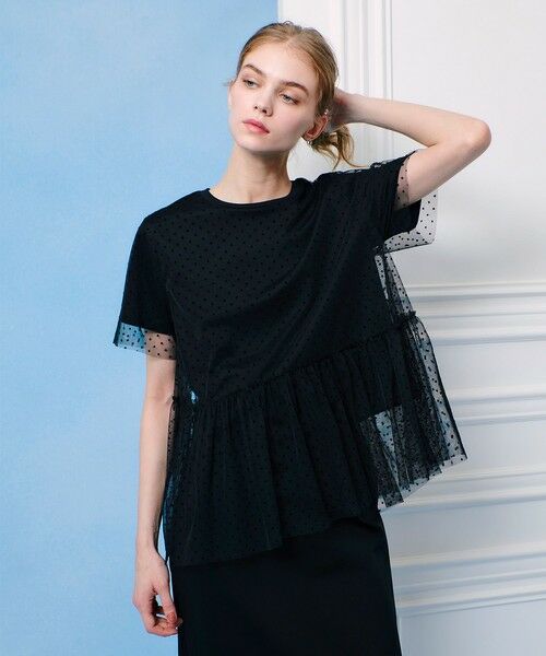 allureville / アルアバイル カットソー | 【LOULOU WILLOUGHBY】チュールレイヤードT | 詳細11