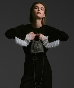 allureville / アルアバイル ショルダーバッグ | ◇【LOULOU WILLOUGHBY】ビジュー巾着ショルダー