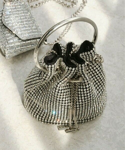 allureville / アルアバイル ショルダーバッグ | ◇【LOULOU WILLOUGHBY】ビジュー巾着ショルダー | 詳細3