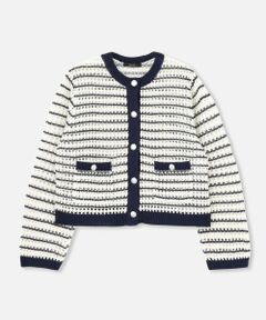 allureville / アルアバイル カーディガン・ボレロ | フィッシュネットニットジャケット