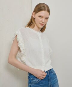 allureville / アルアバイル ニット・セーター | フリンジスリーブ2WAY プルオーバー