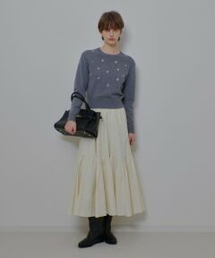 allureville / アルアバイル ロング・マキシ丈スカート | ◇バイヤス切替ギャザースカート