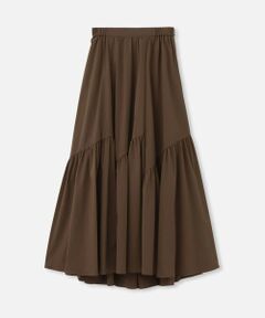 allureville / アルアバイル ロング・マキシ丈スカート | ◇バイヤス切替ギャザースカート