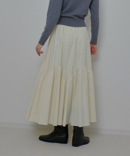 allureville / アルアバイル ロング・マキシ丈スカート | ◇バイヤス切替ギャザースカート | 詳細6