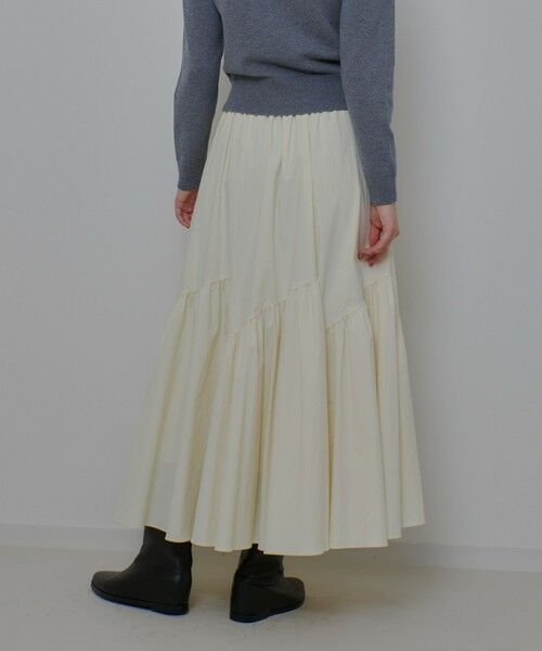 allureville / アルアバイル ロング・マキシ丈スカート | ◇バイヤス切替ギャザースカート | 詳細7