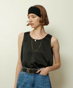 allureville / アルアバイル シャツ・ブラウス | サテンタンクブラウス