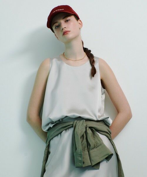 allureville / アルアバイル シャツ・ブラウス | サテンタンクブラウス | 詳細5