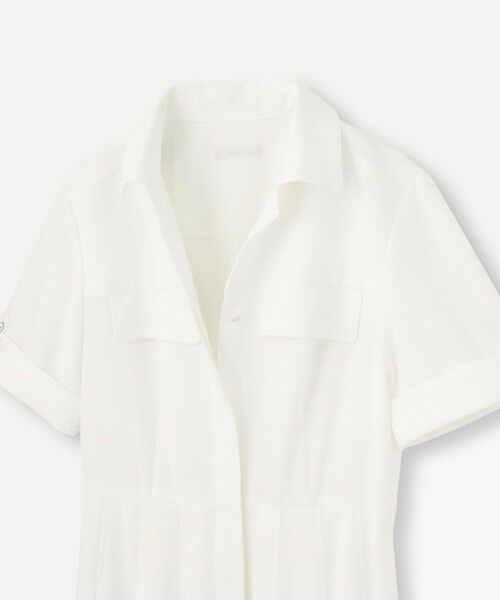 allureville / アルアバイル ミニ丈・ひざ丈ワンピース | サッカースキッパーターンバックワンピース | 詳細3