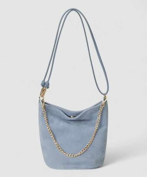 全7色   アシンメトリーシルエット 2WAYショルダー スエードチェーン2WAYショルダーバッグ （ショルダーバッグ
