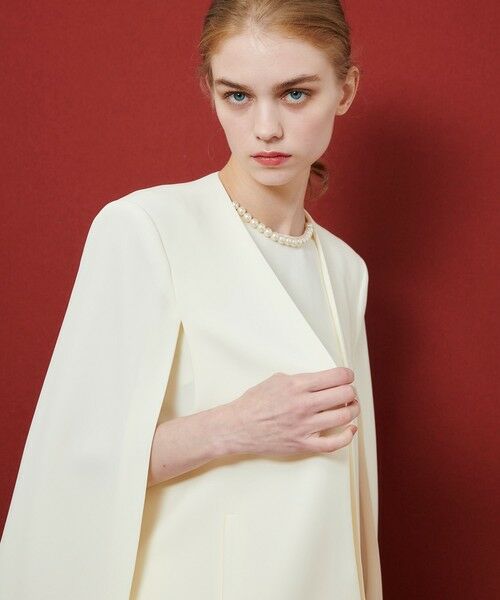 allureville / アルアバイル ノーカラージャケット | ◇ 【LOULOU WILLOUGHBY】リトルブラックケープジャケット | 詳細2