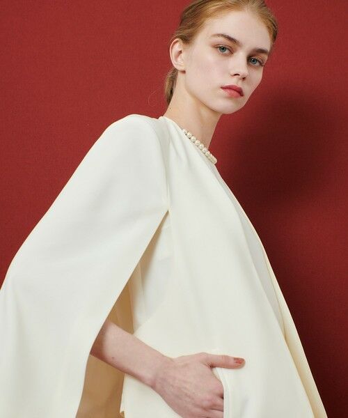 allureville / アルアバイル ノーカラージャケット | ◇ 【LOULOU WILLOUGHBY】リトルブラックケープジャケット | 詳細3