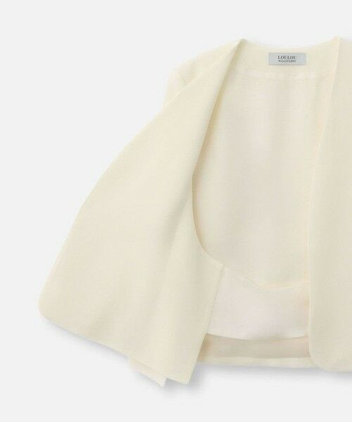 allureville / アルアバイル ノーカラージャケット | ◇ 【LOULOU WILLOUGHBY】リトルブラックケープジャケット | 詳細8