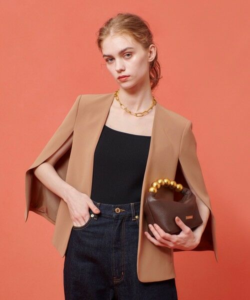 allureville / アルアバイル ノーカラージャケット | ◇ 【LOULOU WILLOUGHBY】リトルブラックケープジャケット | 詳細15