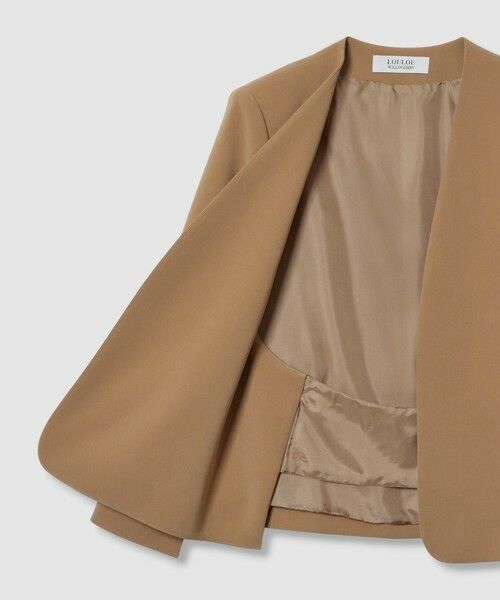 allureville / アルアバイル ノーカラージャケット | ◇ 【LOULOU WILLOUGHBY】リトルブラックケープジャケット | 詳細23