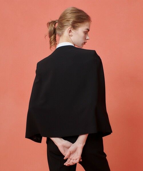 allureville / アルアバイル ノーカラージャケット | ◇ 【LOULOU WILLOUGHBY】リトルブラックケープジャケット | 詳細29