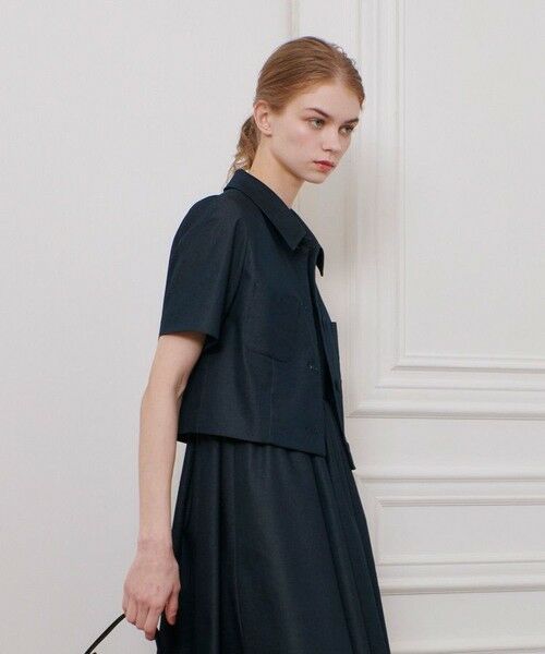 allureville / アルアバイル その他アウター | ◇【LOULOU WILLOUGHBY】シャンブレー半袖ジャケット | 詳細2