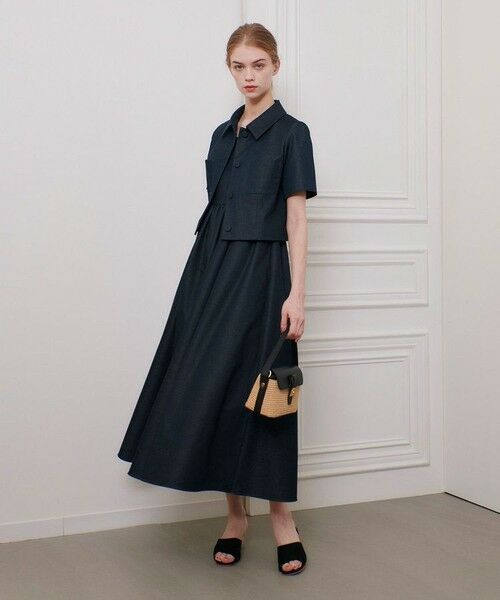 allureville / アルアバイル その他アウター | ◇【LOULOU WILLOUGHBY】シャンブレー半袖ジャケット | 詳細4