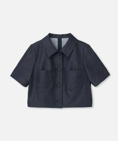 allureville / アルアバイル その他アウター | ◇【LOULOU WILLOUGHBY】シャンブレー半袖ジャケット | 詳細5