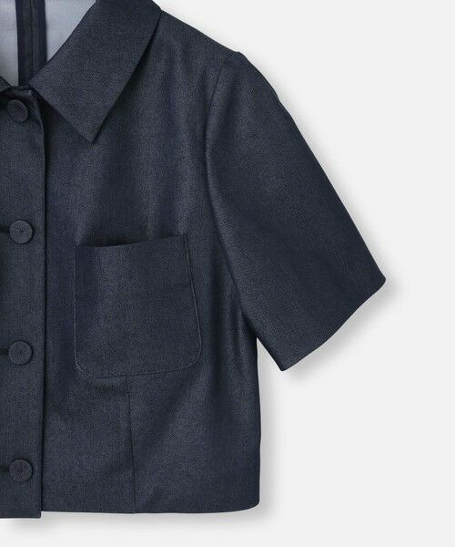 allureville / アルアバイル その他アウター | ◇【LOULOU WILLOUGHBY】シャンブレー半袖ジャケット | 詳細7