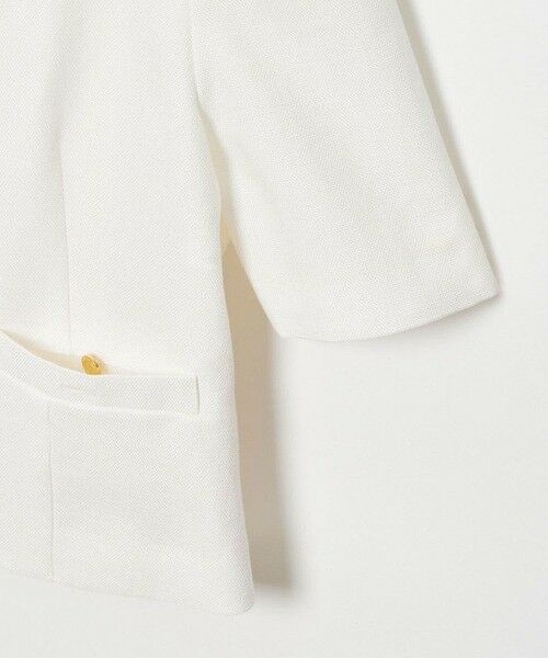 allureville / アルアバイル ノーカラージャケット | 【LOULOU WILLOUGHBY】ブライトリネン半袖ジャケット | 詳細9