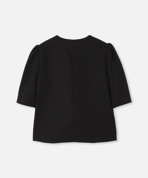 allureville / アルアバイル ノーカラージャケット | 【LOULOU WILLOUGHBY】ブライトリネン半袖ジャケット | 詳細13