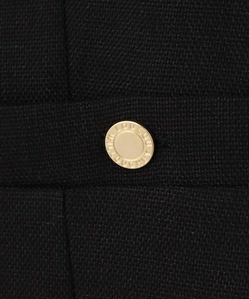 allureville / アルアバイル ノーカラージャケット | 【LOULOU WILLOUGHBY】ブライトリネン半袖ジャケット | 詳細14