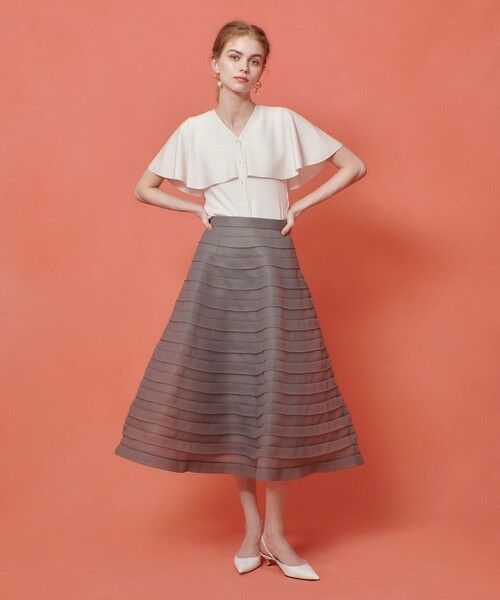 allureville / アルアバイル ロング・マキシ丈スカート | 【LOULOU WILLOUGHBY】ダブルラッセルステッチスカート | 詳細3
