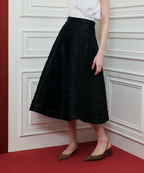 allureville / アルアバイル ロング・マキシ丈スカート | 【LOULOU WILLOUGHBY】ダブルラッセルステッチスカート | 詳細11
