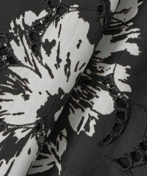 allureville / アルアバイル ミニ・ひざ丈スカート | 【LOULOU WILLOUGHBY】モノトーンフラワー刺繍フレアスカート | 詳細8