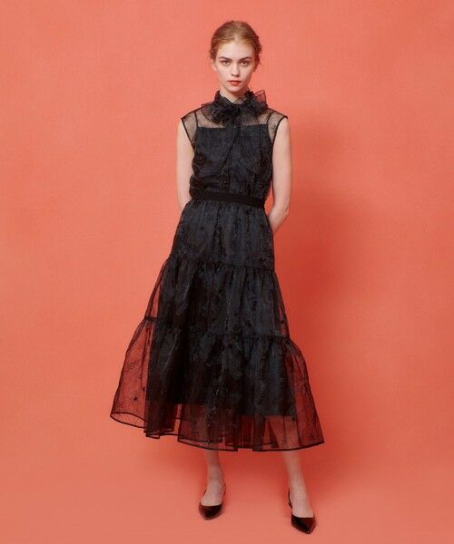 allureville / アルアバイル ロング・マキシ丈スカート | 【LOULOU WILLOUGHBY】オーガンジーフラワー刺繍スカート | 詳細10