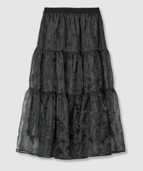 allureville / アルアバイル ロング・マキシ丈スカート | 【LOULOU WILLOUGHBY】オーガンジーフラワー刺繍スカート | 詳細13