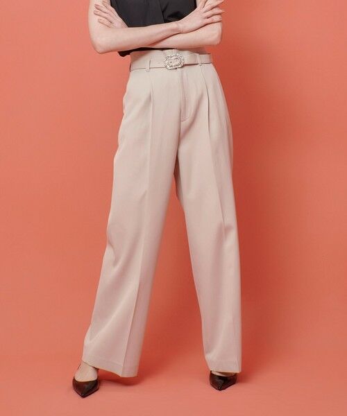 allureville / アルアバイル チノ・ワークパンツ | 【LOULOU WILLOUGHBY】ビジューバックルパンツ | 詳細1