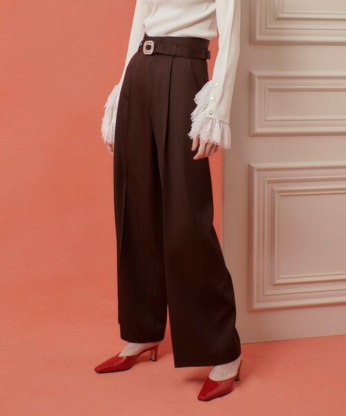 allureville / アルアバイル チノ・ワークパンツ | 【LOULOU WILLOUGHBY】ビジューバックルパンツ | 詳細21