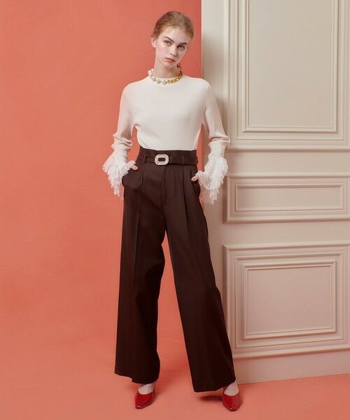 allureville / アルアバイル チノ・ワークパンツ | 【LOULOU WILLOUGHBY】ビジューバックルパンツ | 詳細23