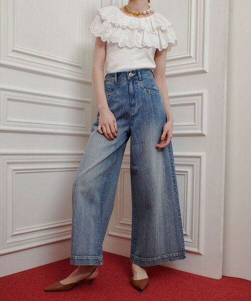 allureville / アルアバイル デニムパンツ | ◇【LOULOU WILLOUGHBY】デニムバギーパンツ | 詳細4