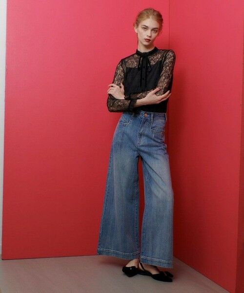 allureville / アルアバイル デニムパンツ | ◇【LOULOU WILLOUGHBY】デニムバギーパンツ | 詳細5