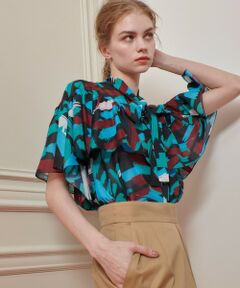 allureville / アルアバイル シャツ・ブラウス | 【LOULOU WILLOUGHBY】ブラッシュプリントブラウス