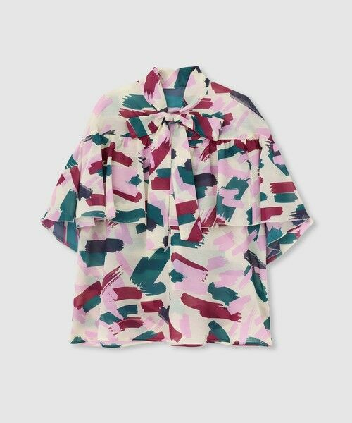 allureville / アルアバイル シャツ・ブラウス | 【LOULOU WILLOUGHBY】ブラッシュプリントブラウス | 詳細4