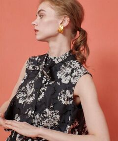 allureville / アルアバイル シャツ・ブラウス | 【LOULOU WILLOUGHBY】モノトーンフラワー刺繍ブラウス