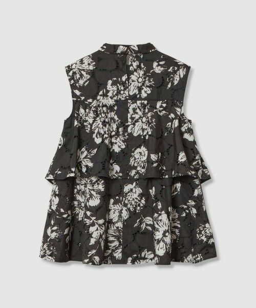 allureville / アルアバイル シャツ・ブラウス | 【LOULOU WILLOUGHBY】モノトーンフラワー刺繍ブラウス | 詳細7