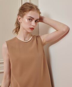 allureville / アルアバイル シャツ・ブラウス | 【LOULOU WILLOUGHBY】パールネックレス付きフリルブラウス