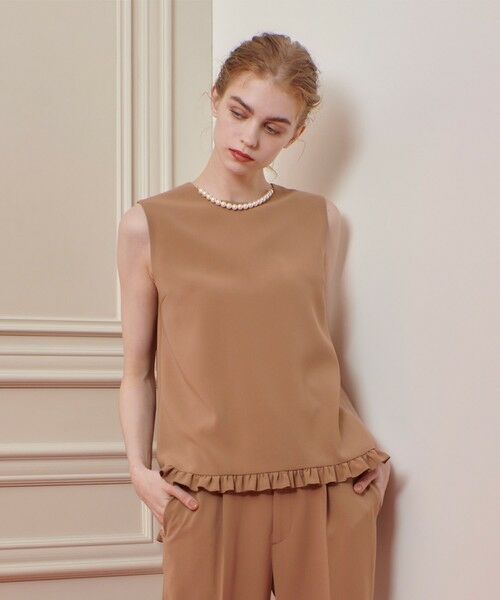 allureville / アルアバイル シャツ・ブラウス | 【LOULOU WILLOUGHBY】パールネックレス付きフリルブラウス | 詳細9