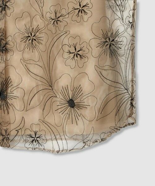 allureville / アルアバイル シャツ・ブラウス | 【LOULOU WILLOUGHBY】オーガンジーフラワー刺繍ブラウス | 詳細13